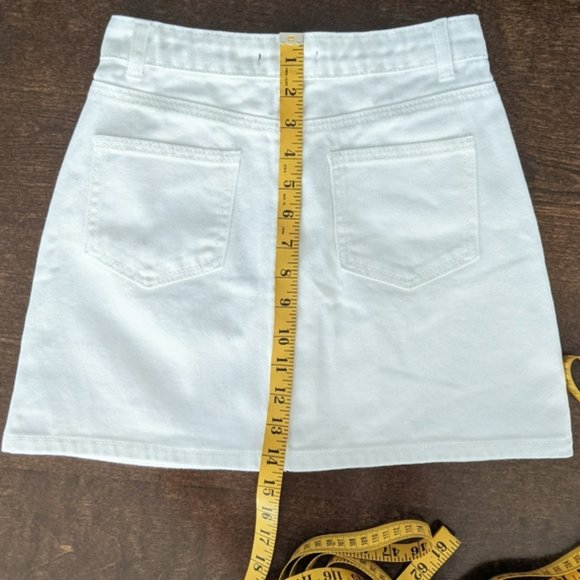 Forever 21  Denim buttoned mini skirt - Picture 10 of 11